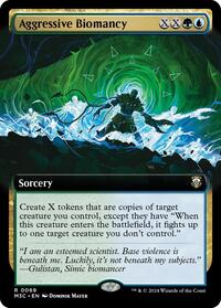Aggressive Biomancy (Extended Art) (Ripple Foil) (69) [Commander: Modern Horizons 3]