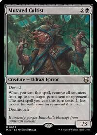 Mutated Cultist (Ripple Foil) (53) [Commander: Modern Horizons 3]