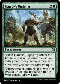 Garruk's Uprising (Ripple Foil) (229) [Commander: Modern Horizons 3]