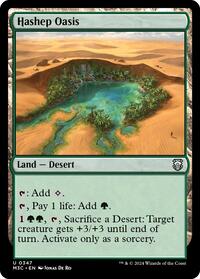 Hashep Oasis (Ripple Foil) (347) [Commander: Modern Horizons 3]
