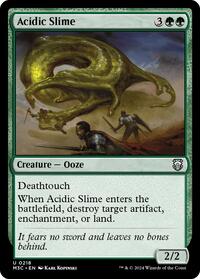 Acidic Slime (Ripple Foil) (218) [Commander: Modern Horizons 3]