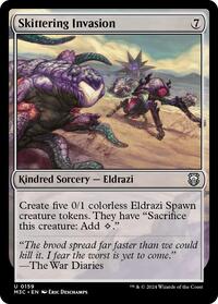 Skittering Invasion (Ripple Foil) (159) [Commander: Modern Horizons 3]