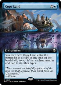 Copy Land (Extended Art) (Ripple Foil) (47) [Commander: Modern Horizons 3]