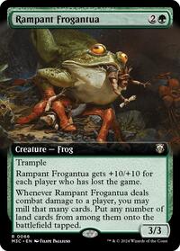 Rampant Frogantua (Extended Art) (Ripple Foil) (66) [Commander: Modern Horizons 3]