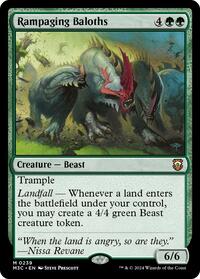 Rampaging Baloths (Ripple Foil) (239) [Commander: Modern Horizons 3]