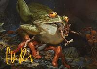 Rampant Frogantua Art Card (Gold-Stamped Signature) (32) [Art Series: Modern Horizons 3]