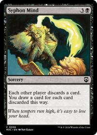 Syphon Mind (Ripple Foil) (206) [Commander: Modern Horizons 3]