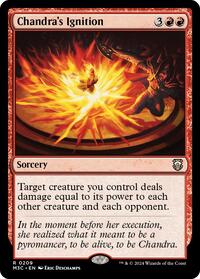 Chandra's Ignition (Ripple Foil) (209) [Commander: Modern Horizons 3]