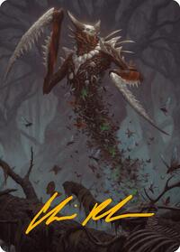 Grist, the Plague Swarm Art Card (Gold-Stamped Signature) (18) [Art Series: Modern Horizons 3]