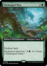 Tarmogoyf Nest (Extended Art) (Ripple Foil) (68) [Commander: Modern Horizons 3]