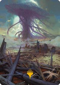 Swamp Art Card (Gold-Stamped Planeswalker Symbol) (24) [Art Series: Modern Horizons 3]