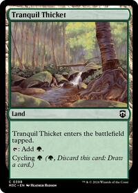 Tranquil Thicket (Ripple Foil) (398) [Commander: Modern Horizons 3]