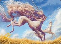 Nyxborn Unicorn Art Card (Gold-Stamped Signature) (1) [Art Series: Modern Horizons 3]