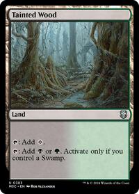 Tainted Wood (Ripple Foil) (383) [Commander: Modern Horizons 3]