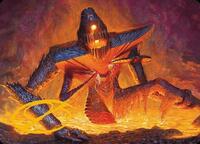 Molten Gatekeeper Art Card (Gold-Stamped Signature) (5) [Art Series: Modern Horizons 3]