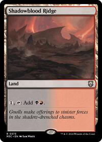 Shadowblood Ridge (Ripple Foil) (373) [Commander: Modern Horizons 3]