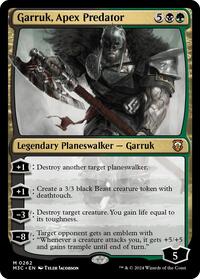 Garruk, Apex Predator (Ripple Foil) (262) [Commander: Modern Horizons 3]