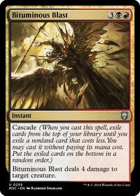 Bituminous Blast (Ripple Foil) (255) [Commander: Modern Horizons 3]