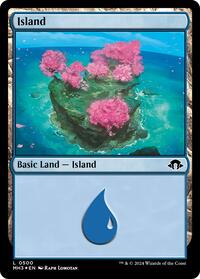 Island (0500) (Ripple Foil) (500) [Modern Horizons 3]