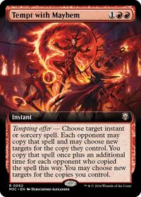 Tempt with Mayhem (Extended Art) (Ripple Foil) (62) [Commander: Modern Horizons 3]