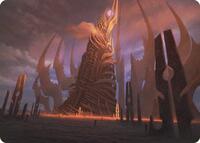 Phyrexian Tower Art Card (23) [Art Series: Modern Horizons 3]