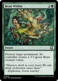 Beast Within (Ripple Foil) (223) [Commander: Modern Horizons 3]