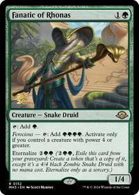 Fanatic of Rhonas (152) [Prerelease Cards]