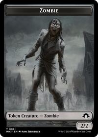 Zombie // Plant Double-Sided Token (21 // 26) [Modern Horizons 3]