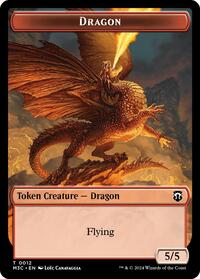 Dragon // Shapeshifter (0008) Double-Sided Token (12 // 8) [Commander: Modern Horizons 3]