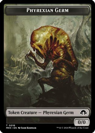 Phyrexian Germ // Treasure Double-Sided Token (MH3-16 // 34) - Modern Horizons 3 Foil
