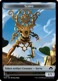 Servo // Moonfolk Double-Sided Token (33 // 12) [Modern Horizons 3]