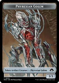 Phyrexian Golem // Energy Reserve Double-Sided Token (32 // 36) [Modern Horizons 3]