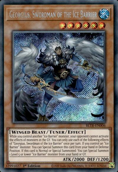 Georgius, Swordman of the Ice Barrier (BLTR-EN006) [Battles of Legend: Terminal Revenge]