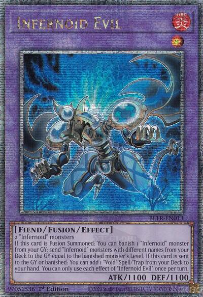 Infernoid Evil (Quarter Century Secret Rare) (BLTR-EN013) [Battles of Legend: Terminal Revenge]