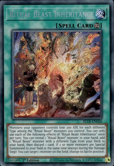 Ritual Beast Inheritance (BLTR-EN020) [Battles of Legend: Terminal Revenge]