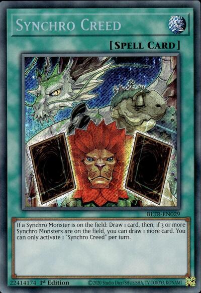 Synchro Creed (BLTR-EN029) [Battles of Legend: Terminal Revenge]
