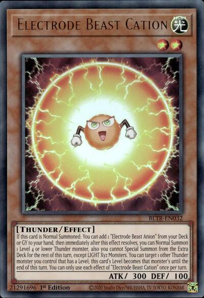 Electrode Beast Cation (BLTR-EN032) [Battles of Legend: Terminal Revenge]