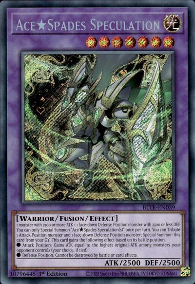 Ace Spades Speculation (BLTR-EN039) [Battles of Legend: Terminal Revenge]