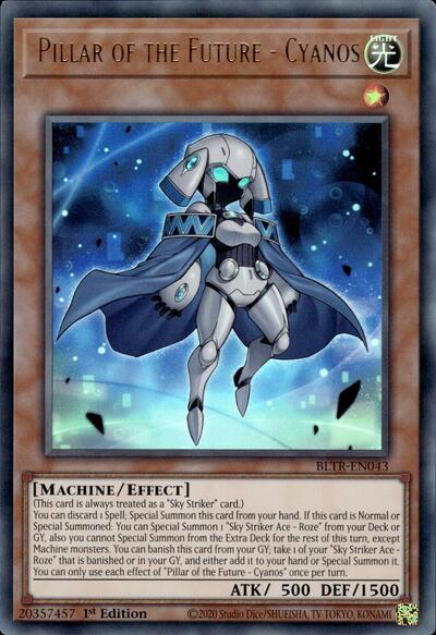 Pillar of the Future - Cyanos (BLTR-EN043) [Battles of Legend: Terminal Revenge]