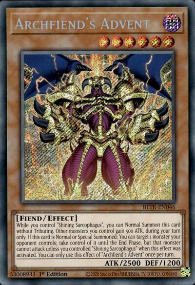 Archfiend's Advent (BLTR-EN046) [Battles of Legend: Terminal Revenge]