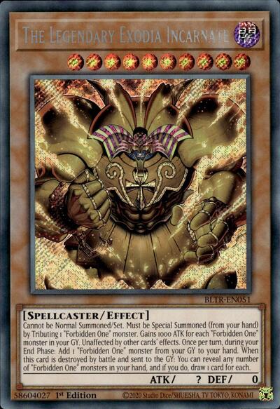 The Legendary Exodia Incarnate (BLTR-EN051) [Battles of Legend: Terminal Revenge]
