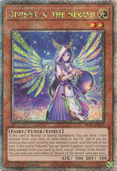 Diviner of the Herald (Quarter Century Secret Rare) (BLTR-EN072) [Battles of Legend: Terminal Revenge]