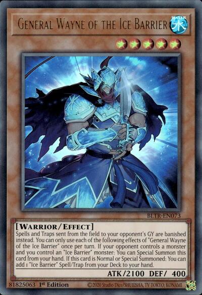 General Wayne of the Ice Barrier (BLTR-EN073) [Battles of Legend: Terminal Revenge]