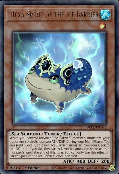 Hexa Spirit of the Ice Barrier (BLTR-EN074) [Battles of Legend: Terminal Revenge]