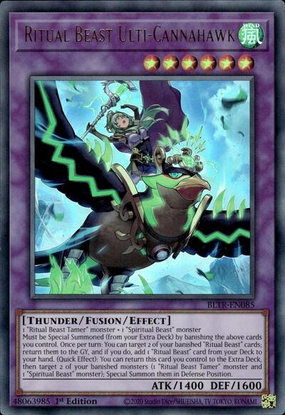 Ritual Beast Ulti-Cannahawk (Alternate Art) (BLTR-EN085) [Battles of Legend: Terminal Revenge]