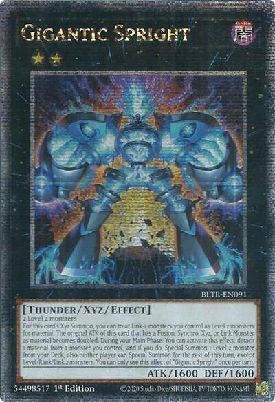 Gigantic Spright (Quarter Century Secret Rare) (BLTR-EN091) [Battles of Legend: Terminal Revenge]