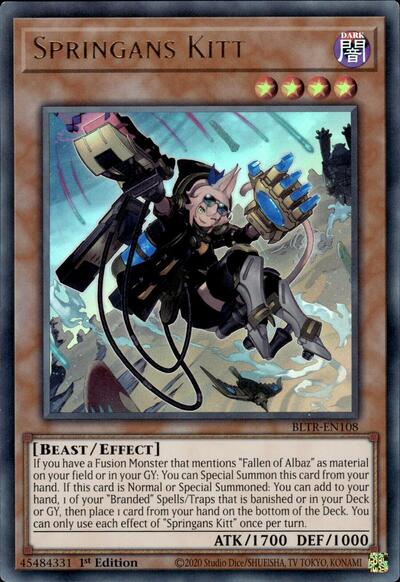 Springans Kitt (BLTR-EN108) [Battles of Legend: Terminal Revenge]