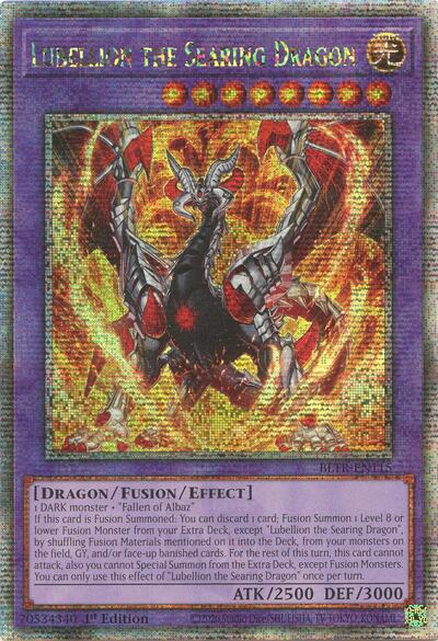 Lubellion the Searing Dragon (Quarter Century Secret Rare) (BLTR-EN115) [Battles of Legend: Terminal Revenge]