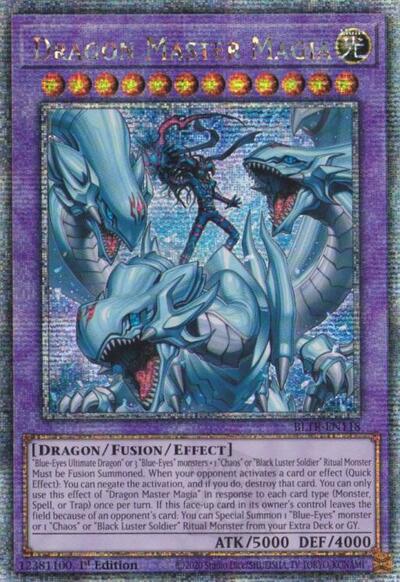 Dragon Master Magia (Quarter Century Secret Rare) (BLTR-EN118) [Battles of Legend: Terminal Revenge]