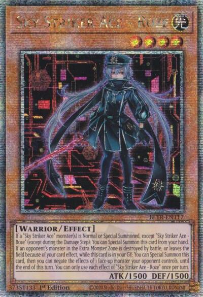 Sky Striker Ace - Roze (Alternate Art) (Quarter Century Secret Rare) (BLTR-EN117) [Battles of Legend: Terminal Revenge]